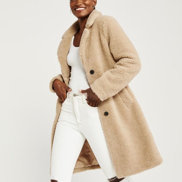 abercrombie and fitch sherpa jacket